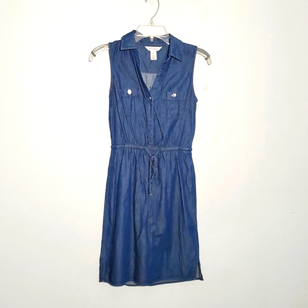 WHBM blue denim lightweight dress 00
